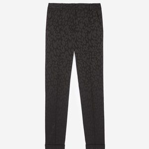 The Kooples Loose-fit Trousers - black Leopard Print